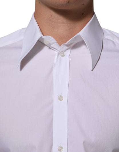 Camisa formal de vestir MARTINI de algodón blanco para hombre de Dolce & Gabbana