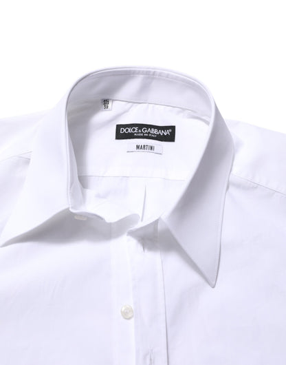 Camisa formal de vestir MARTINI de algodón blanco para hombre de Dolce & Gabbana