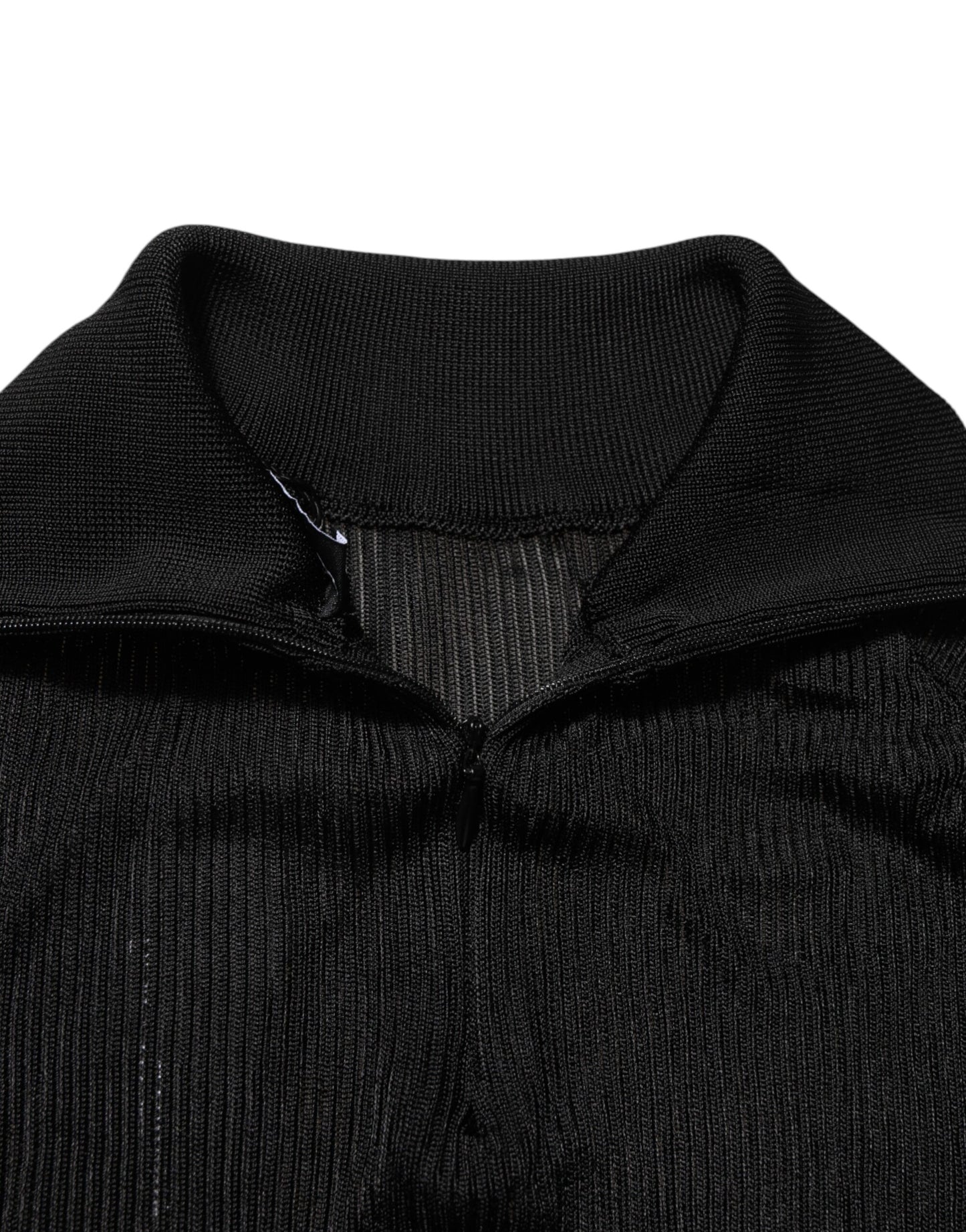 Dolce & Gabbana Suéter negro de viscosa con cuello alto