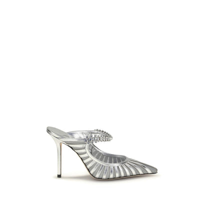 Escarpins à talons hauts Jimmy Choo en cuir argenté