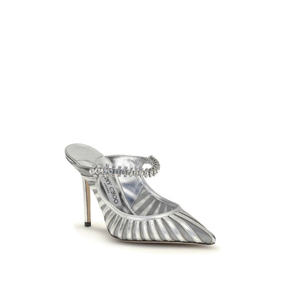 Escarpins à talons hauts Jimmy Choo en cuir argenté