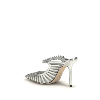 Escarpins à talons hauts Jimmy Choo en cuir argenté
