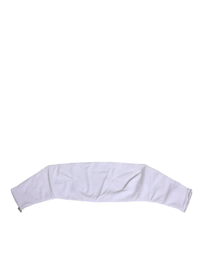 Dolce & Gabbana White Nylon Strapless Corset Top Underwear