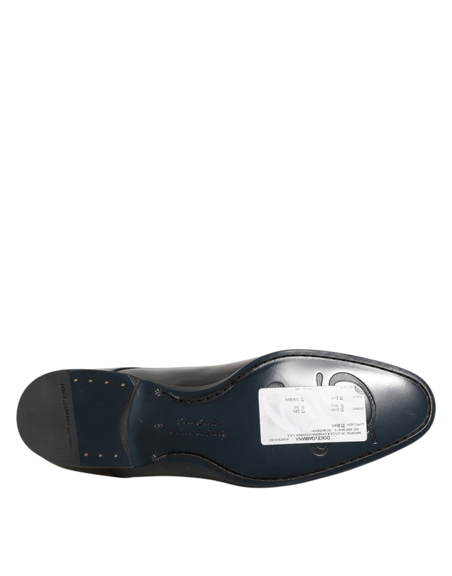 Chaussures habillées Richelieu Dolce & Gabbana en cuir de veau noir pour homme