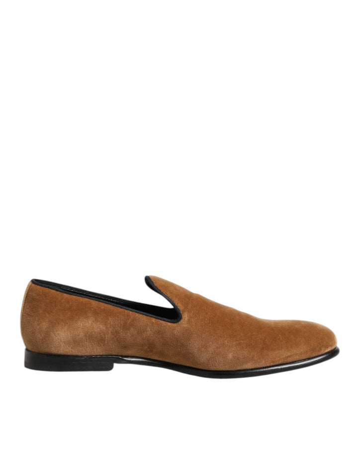 Mocassins Homme en Daim Marron Dolce & Gabbana Chaussures de Ville