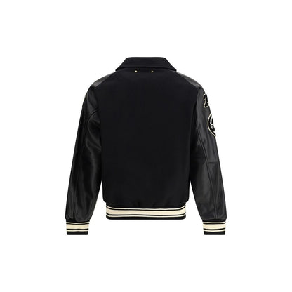 Golden Goose Black Wool Oves Aries Bomber