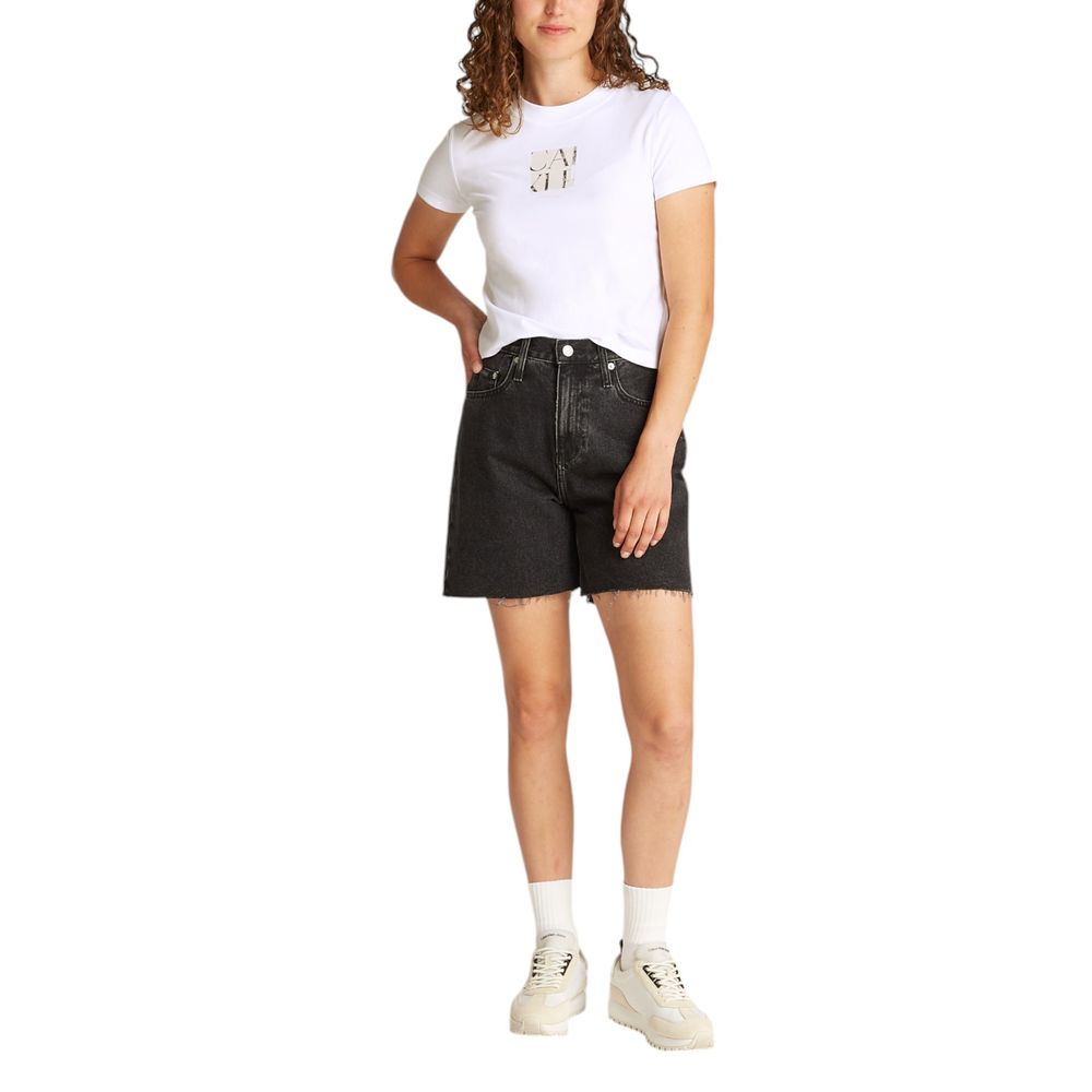 Calvin Klein Jeans White Recycled Cotton T-Shirt