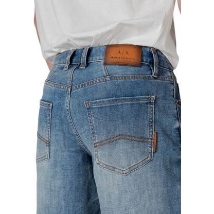 Armani Exchange Blue Polyester Bermuda Shorts