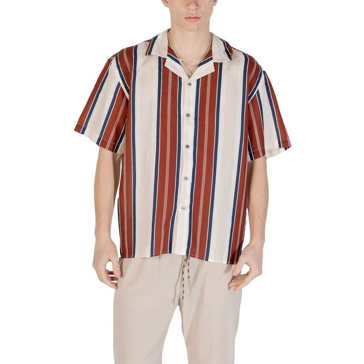 Gianni Lupo Beige Linen Shortsleeve Shirt