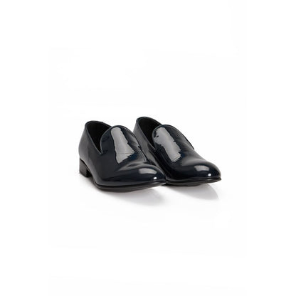 Roberto Pepe Luxury Blue Calfskin Men Loafer