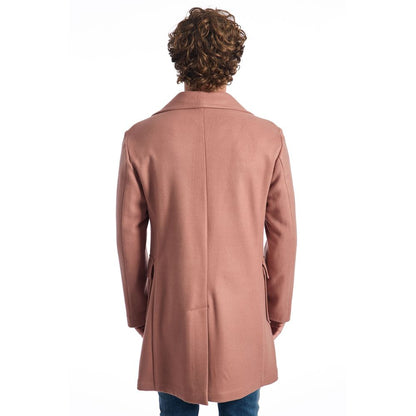 Roberto Pepe Luxury Multicolor Wool Men Jacket
