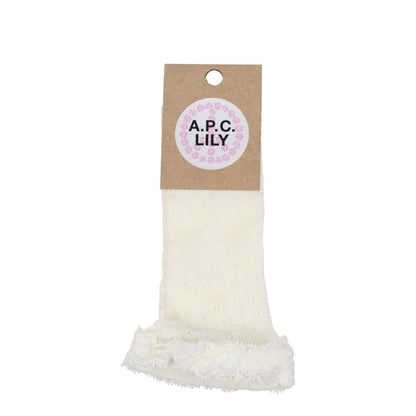 A.P.C. White Polyamide Socks