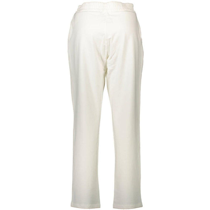 U.S. POLO ASSN. White Cotton Women's Trousers