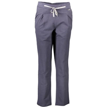 U.S. POLO ASSN. Blue Cotton Women's Trouser