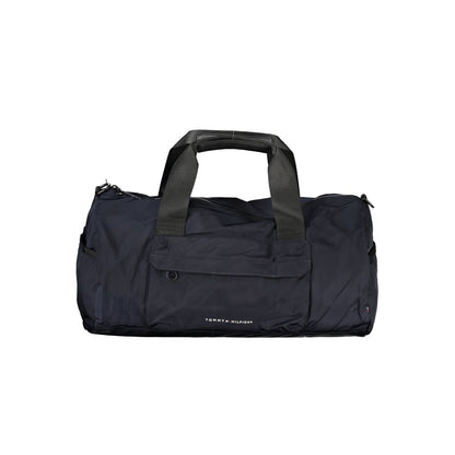 Tommy Hilfiger Blue Polyester Men's Bag with Adjustable Shoulder Strap
