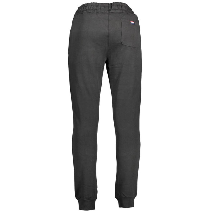 U.S. POLO ASSN. Black Cotton Mens Trousers