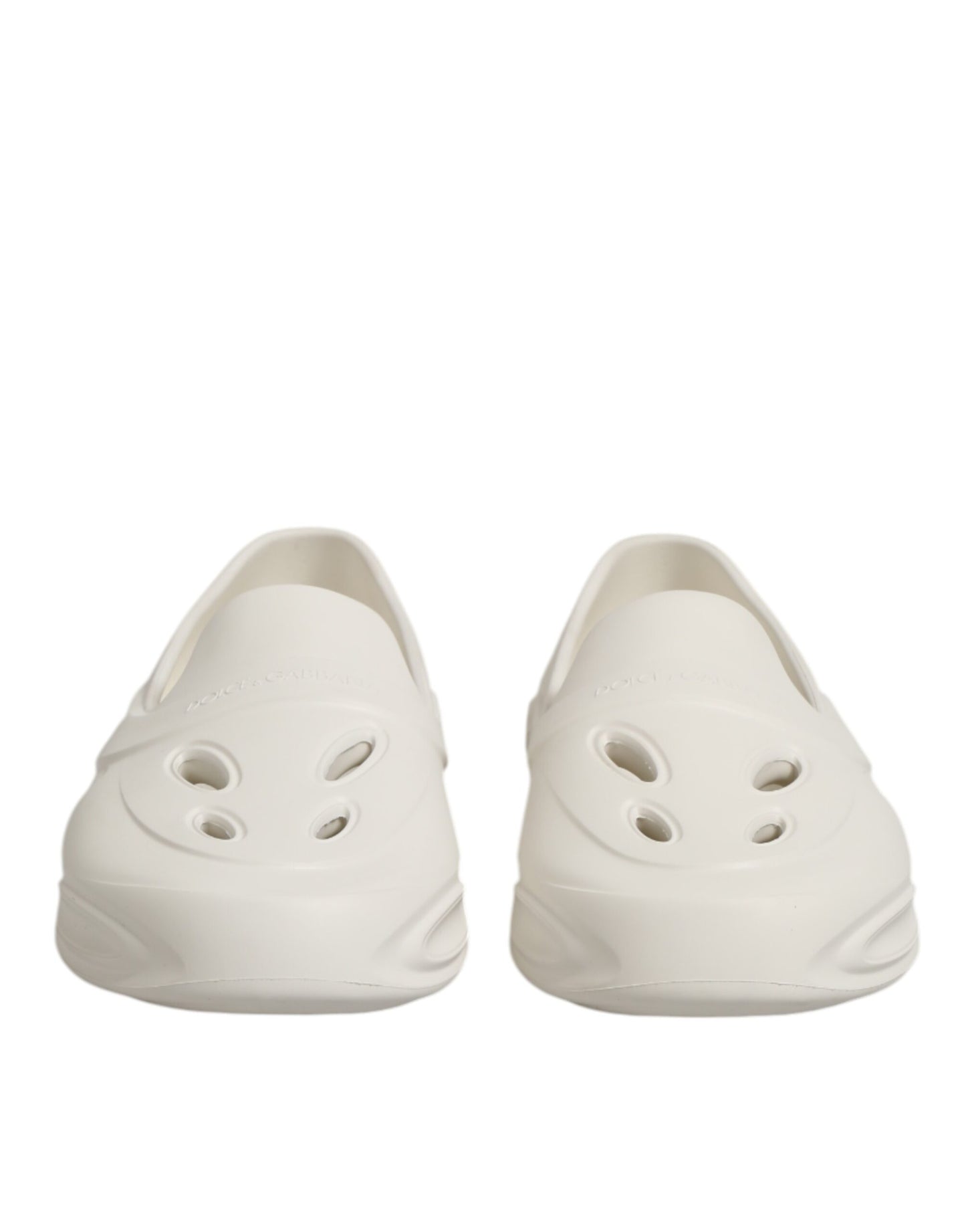 Chaussures Baskets Basses Dolce & Gabbana en Caoutchouc Blanc