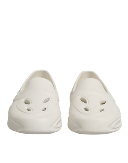 Chaussures Baskets Basses Dolce & Gabbana en Caoutchouc Blanc