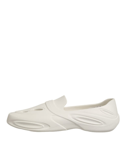 Chaussures Baskets Basses Dolce & Gabbana en Caoutchouc Blanc