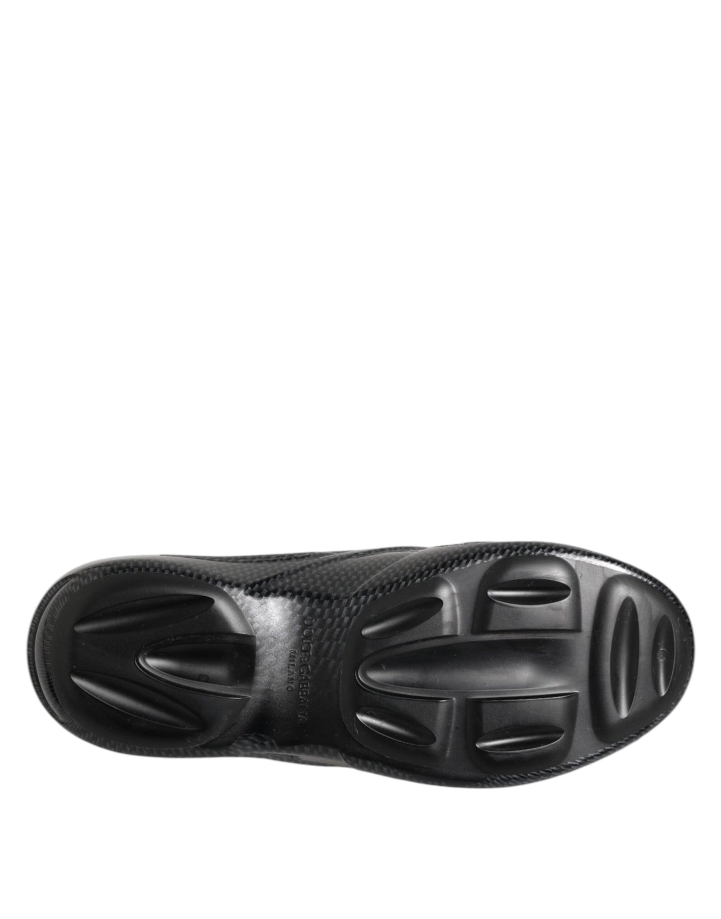 Dolce & Gabbana Claquettes en Caoutchouc Noir Baskets Basses