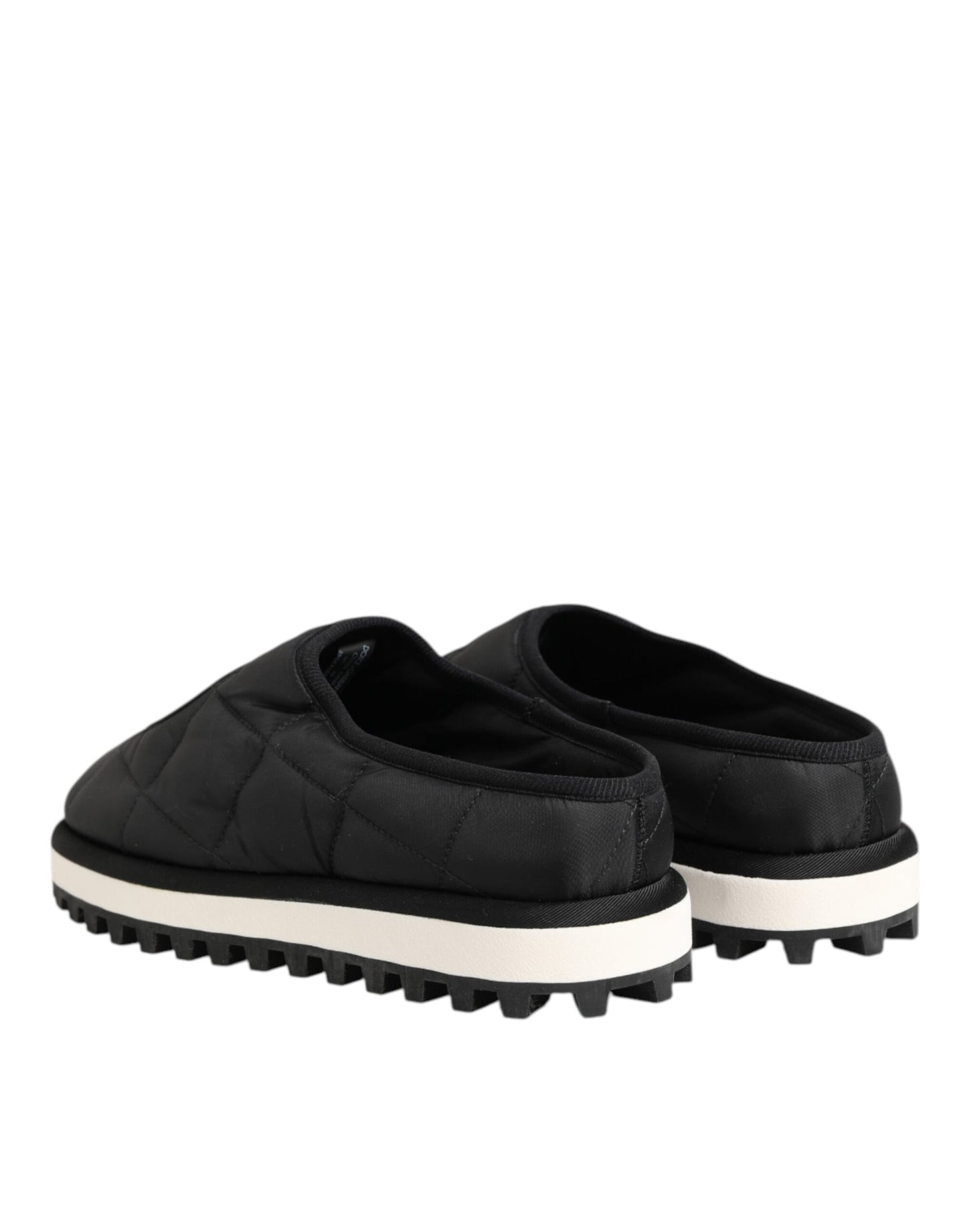Chaussures Baskets Basses à Enfiler en Nylon Noir Dolce & Gabbana