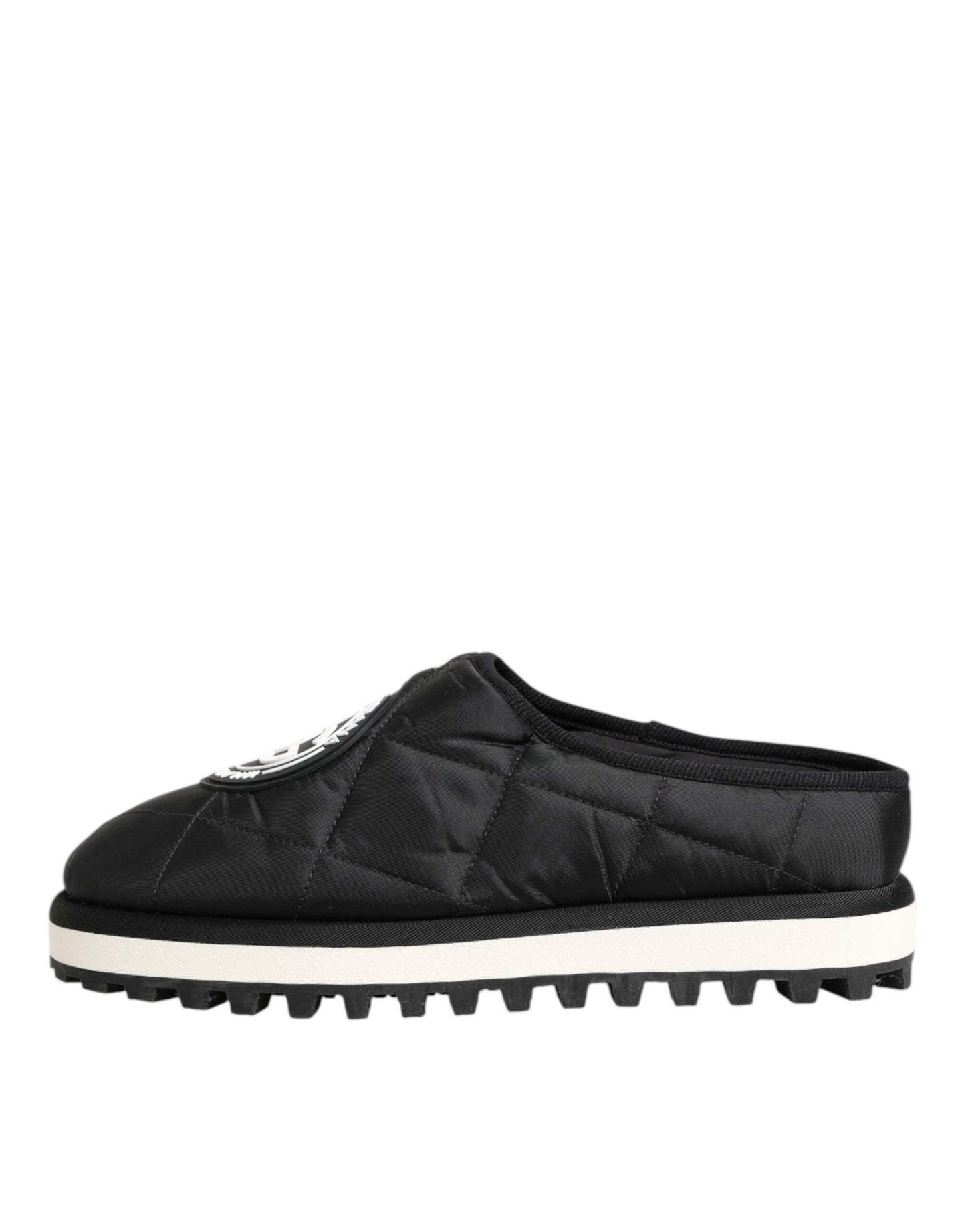 Chaussures Baskets Basses à Enfiler en Nylon Noir Dolce & Gabbana