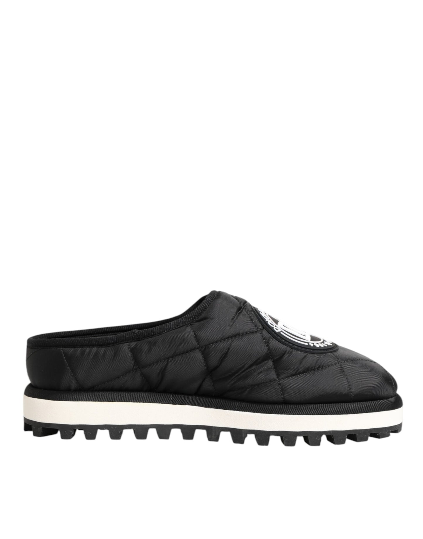 Chaussures Baskets Basses à Enfiler en Nylon Noir Dolce & Gabbana