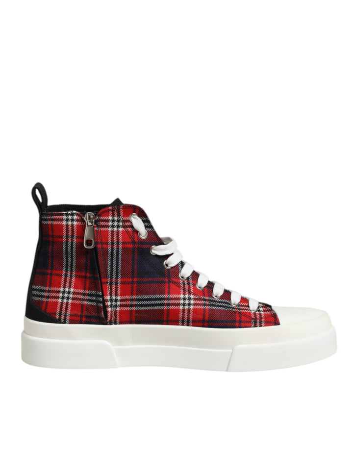 Zapatillas altas de algodón multicolor Dolce & Gabbana para hombre