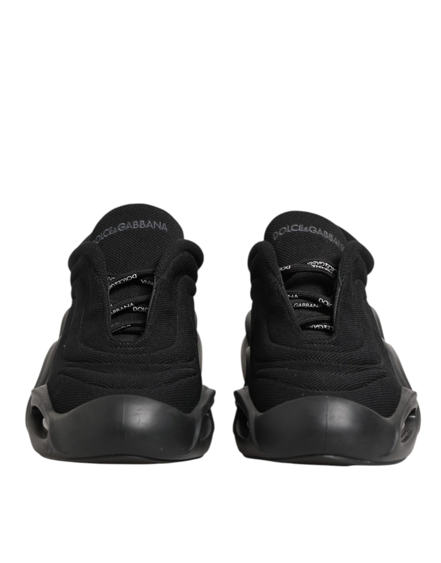 Chaussures homme basses Dolce & Gabbana Wave à lacets noires