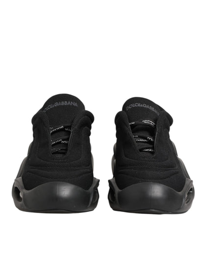 Chaussures homme basses Dolce & Gabbana Wave à lacets noires