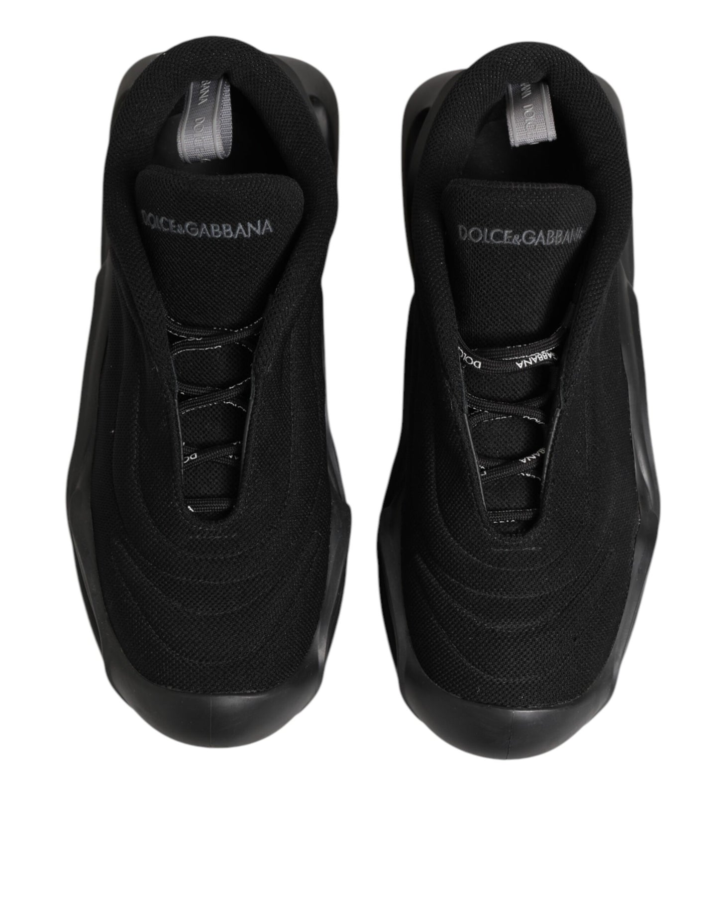 Chaussures homme basses Dolce & Gabbana Wave à lacets noires