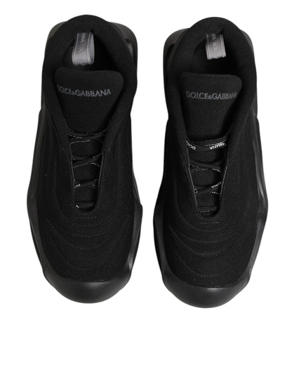 Chaussures homme basses Dolce & Gabbana Wave à lacets noires