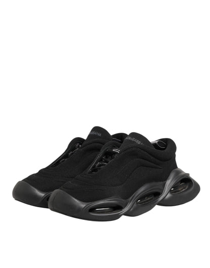 Chaussures homme basses Dolce & Gabbana Wave à lacets noires