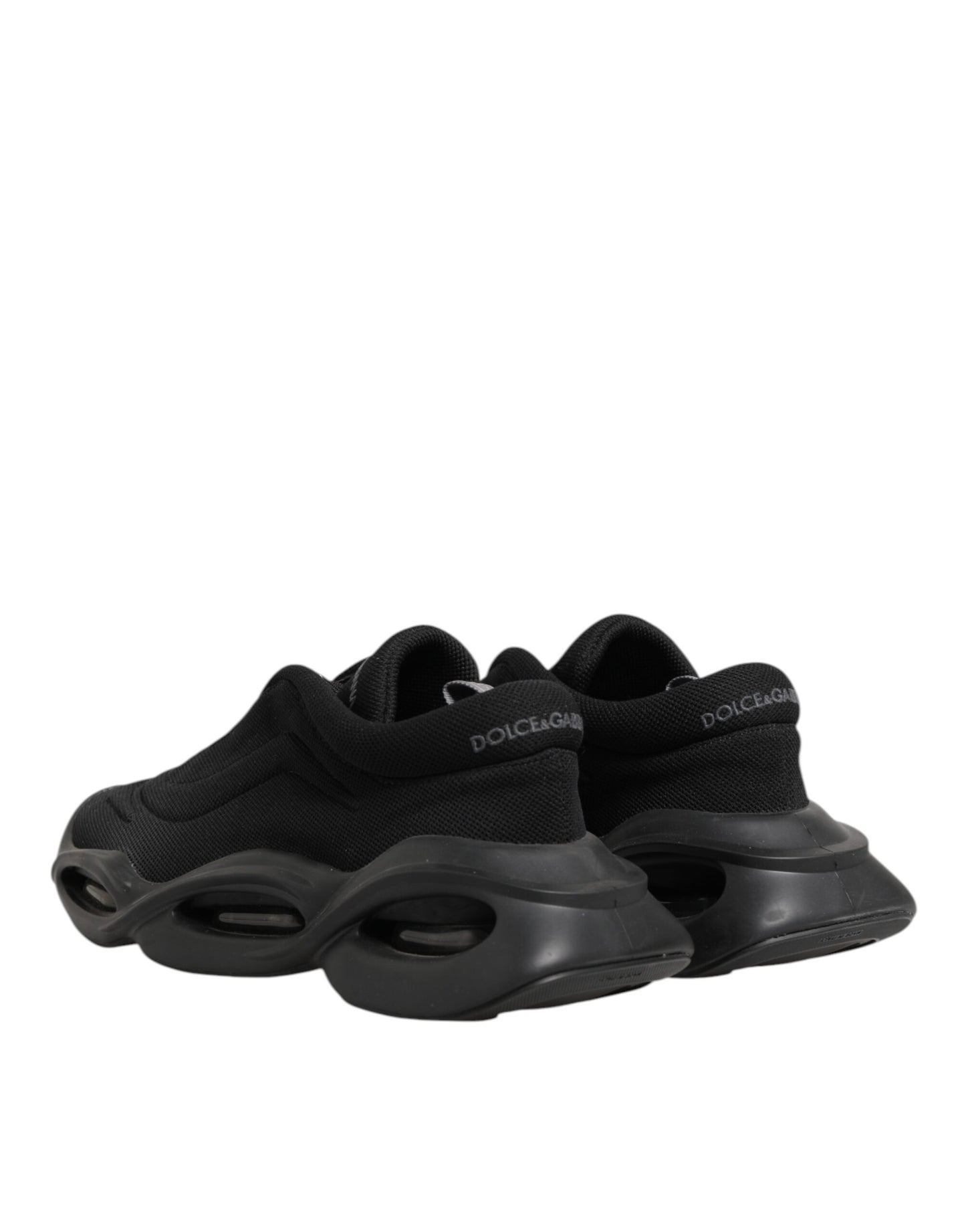 Chaussures homme basses Dolce & Gabbana Wave à lacets noires