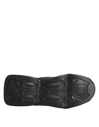 Chaussures homme basses Dolce & Gabbana Wave à lacets noires