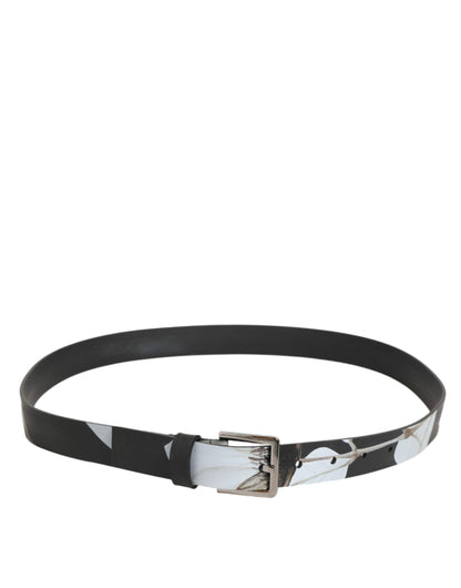 Cinturón Dolce & Gabbana de PVC Multicolor Floral con Hebilla Plateada para Hombre