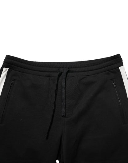 Dolce & Gabbana Black Cotton Jogger Sweatpants Trouser Pants