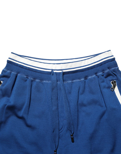 Pantalones cortos tipo bermuda de mezcla de algodón azul de Dolce & Gabbana
