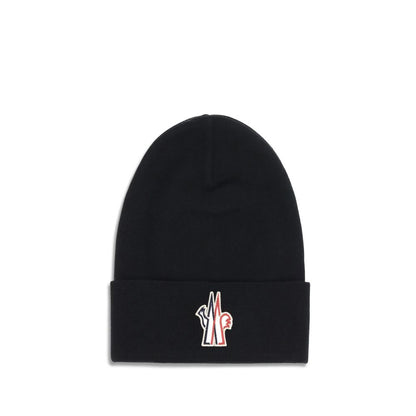 Bonnet Moncler Grenoble en polaire et laine noire