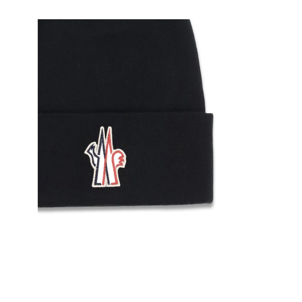 Bonnet Moncler Grenoble en polaire et laine noire