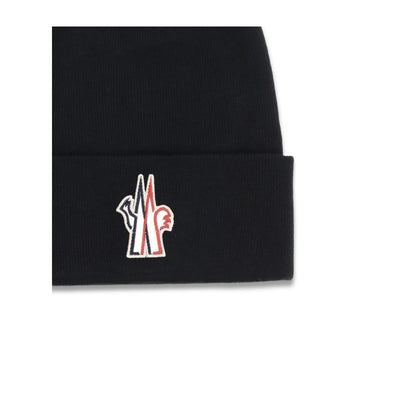 Bonnet Moncler Grenoble en polaire et laine noire