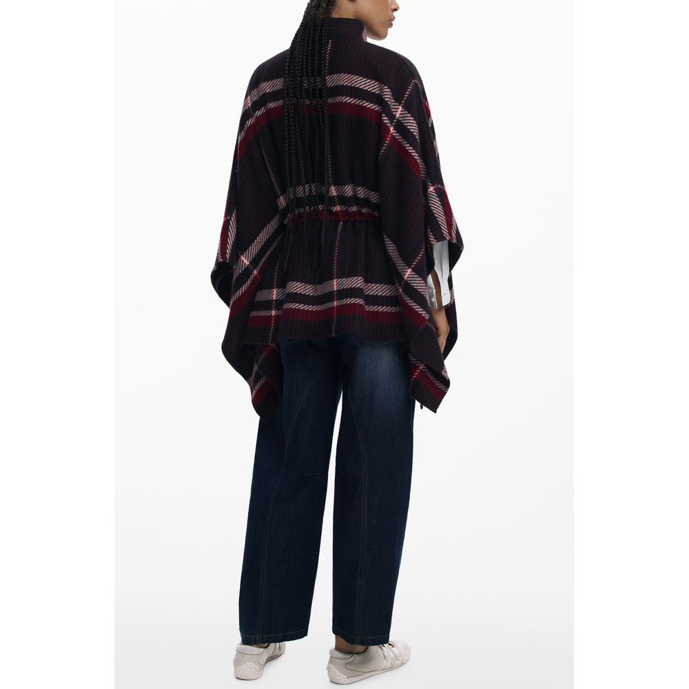 Desigual Black Polyester Women Poncho