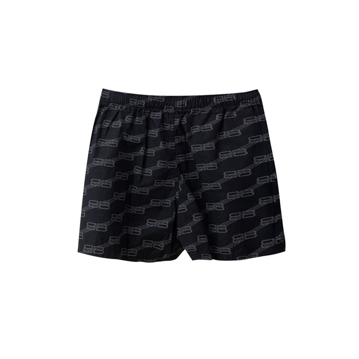 Balenciaga Pantalón corto bermuda de algodón negro