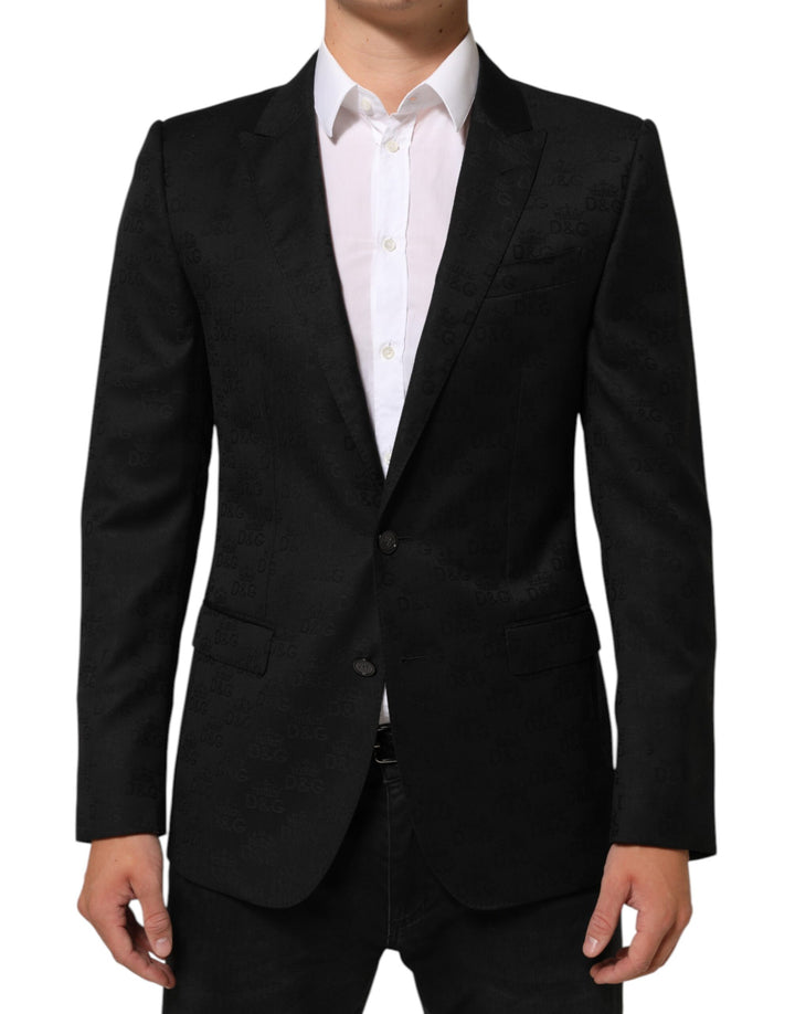 Chaqueta de Traje Blazer Dolce & Gabbana Negra MARTINI 2 Botones