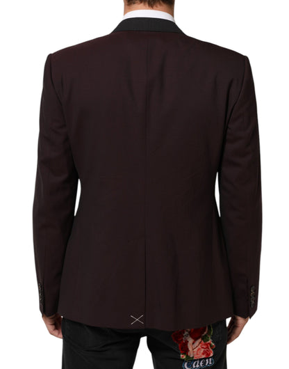 Blazer Dolce & Gabbana de lana granate con 2 botones