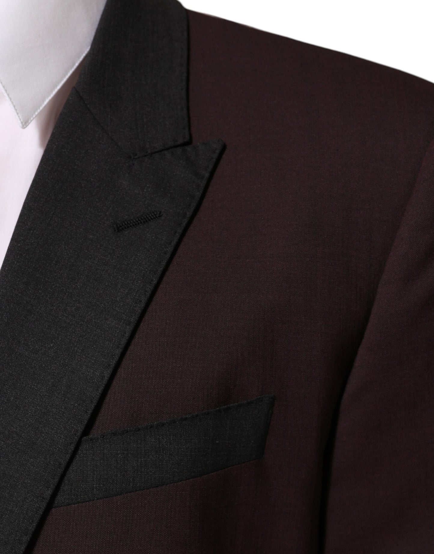 Blazer Dolce & Gabbana de lana granate con 2 botones