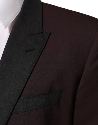 Blazer Dolce & Gabbana de lana granate con 2 botones