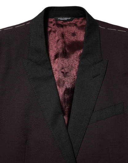 Blazer Dolce & Gabbana de lana granate con 2 botones