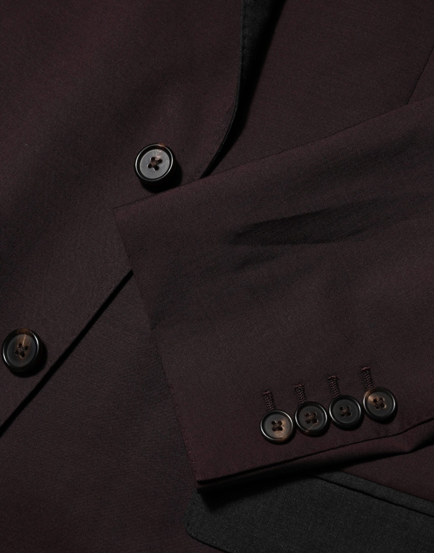 Blazer Dolce & Gabbana de lana granate con 2 botones