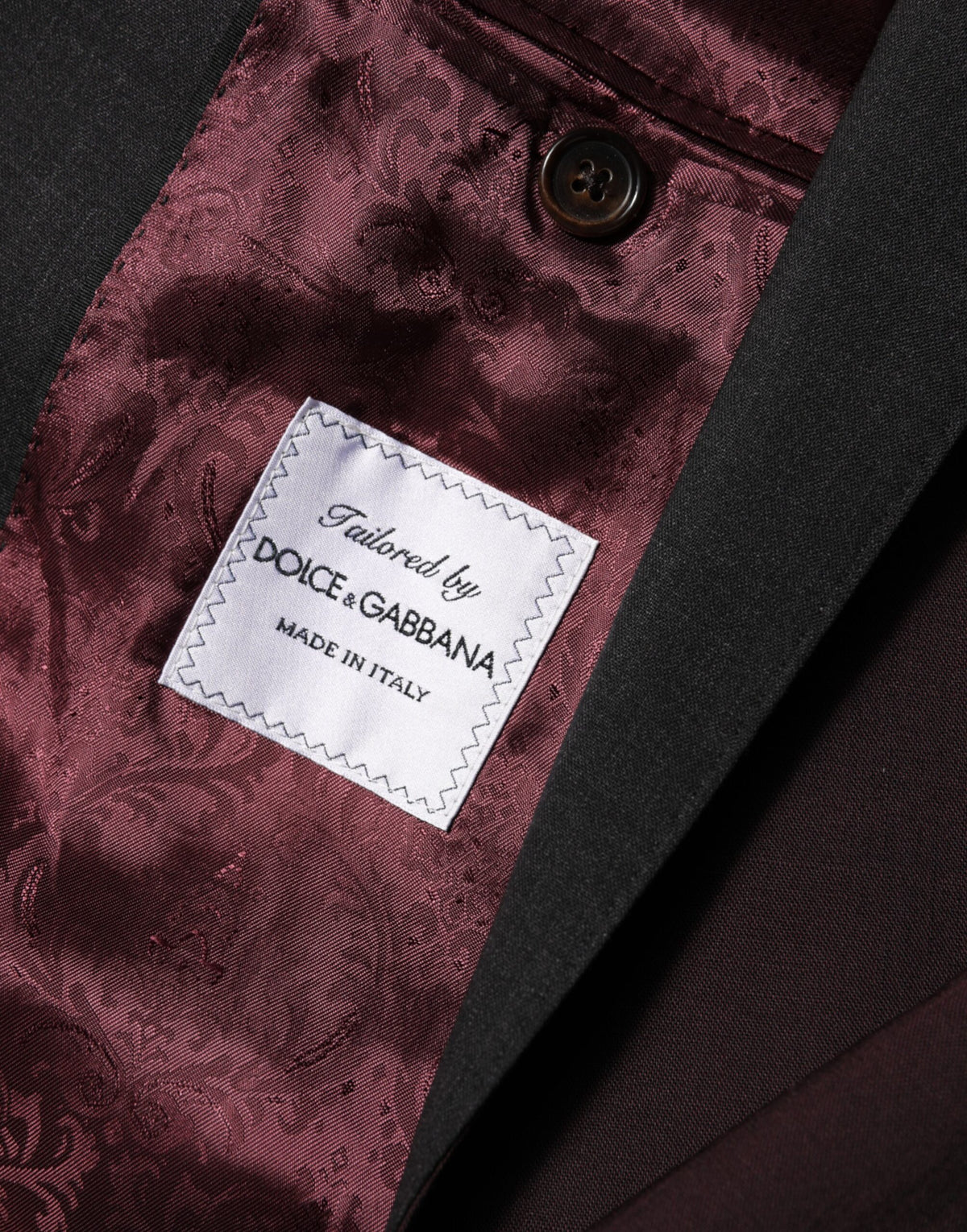 Blazer Dolce & Gabbana de lana granate con 2 botones